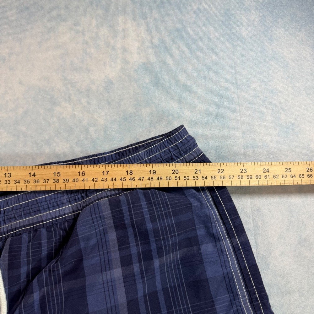 Polo Ralph Lauren Swim Trunks Mens 3XB Blue Plaid Excellent Pony Logo Shorts - Picture 10 of 12
